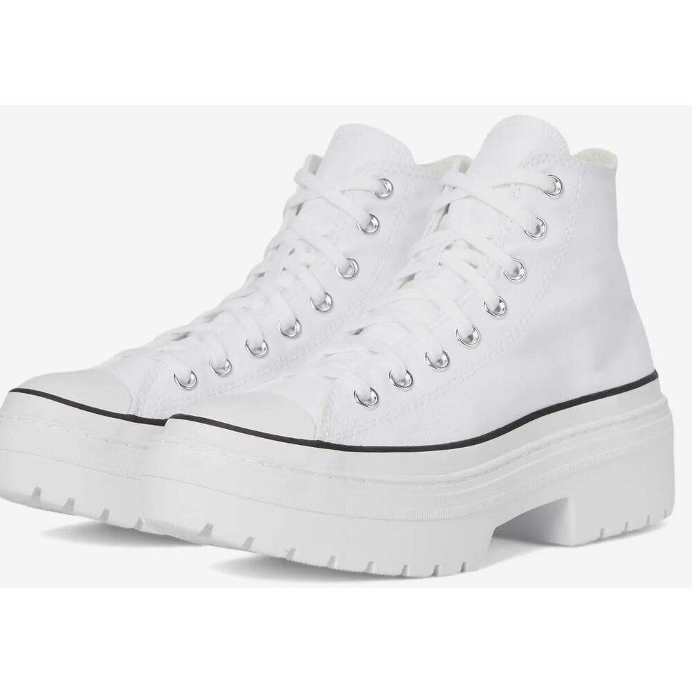 Converse CTAS Canvas Lugged Lift Hi Tops Youth Size 3 White A05101C NWT